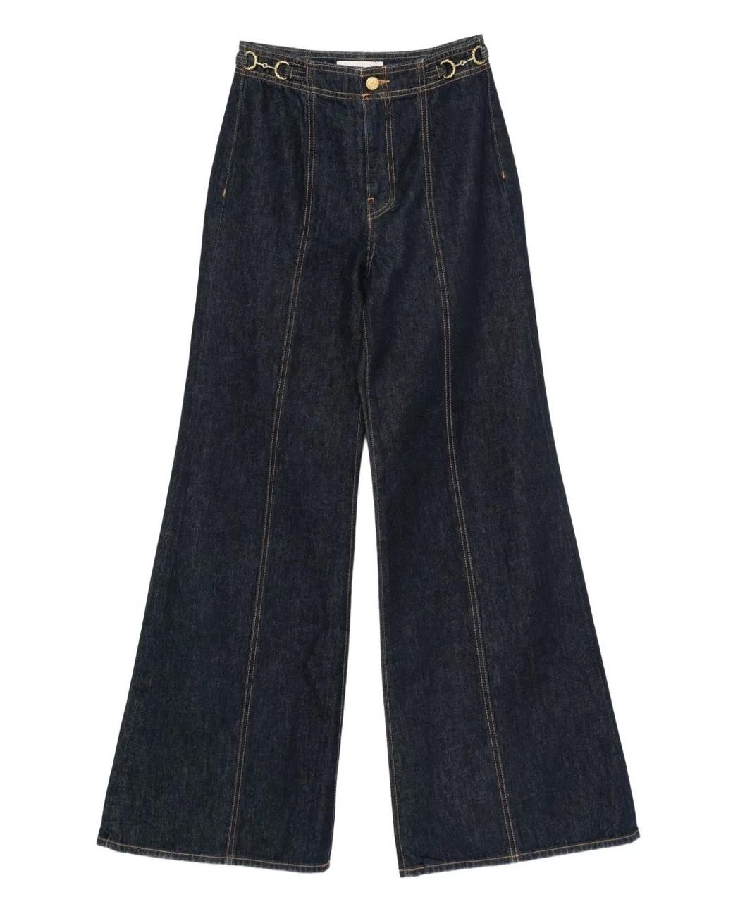 Ulla Johnson Blue Trimmed Jeans