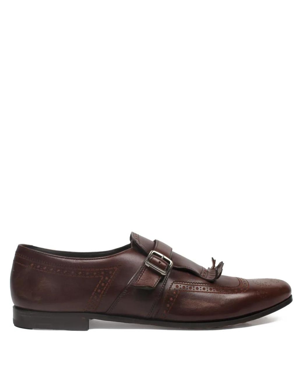 Church's Brown Leather Monk Shoes for men