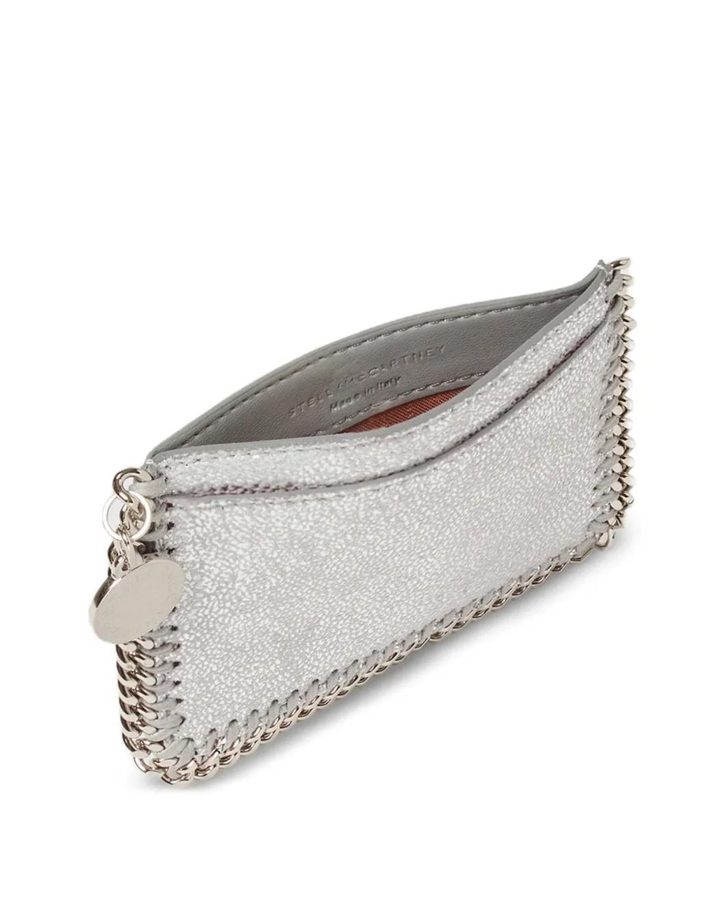 Stella McCartney Gray Falabella Slip Cardholder