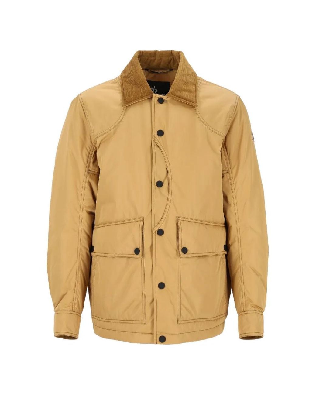 Moncler Natural Louron Corduroy-Collar Jacket for men