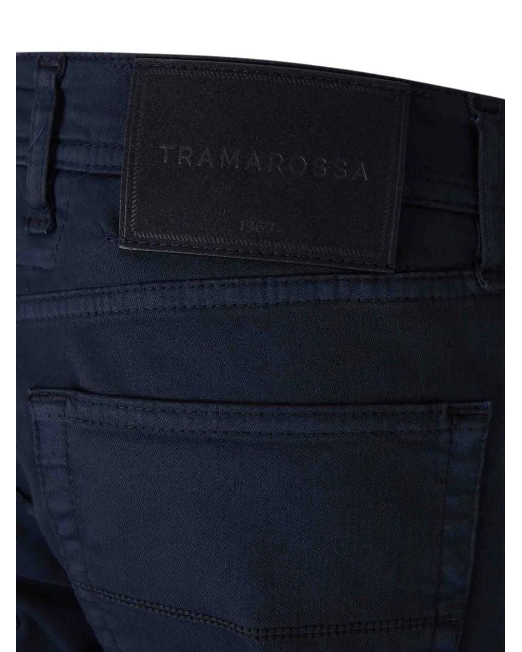 Sartoria Tramarossa Blue Michelangelo Ring-Detail Jeans for men
