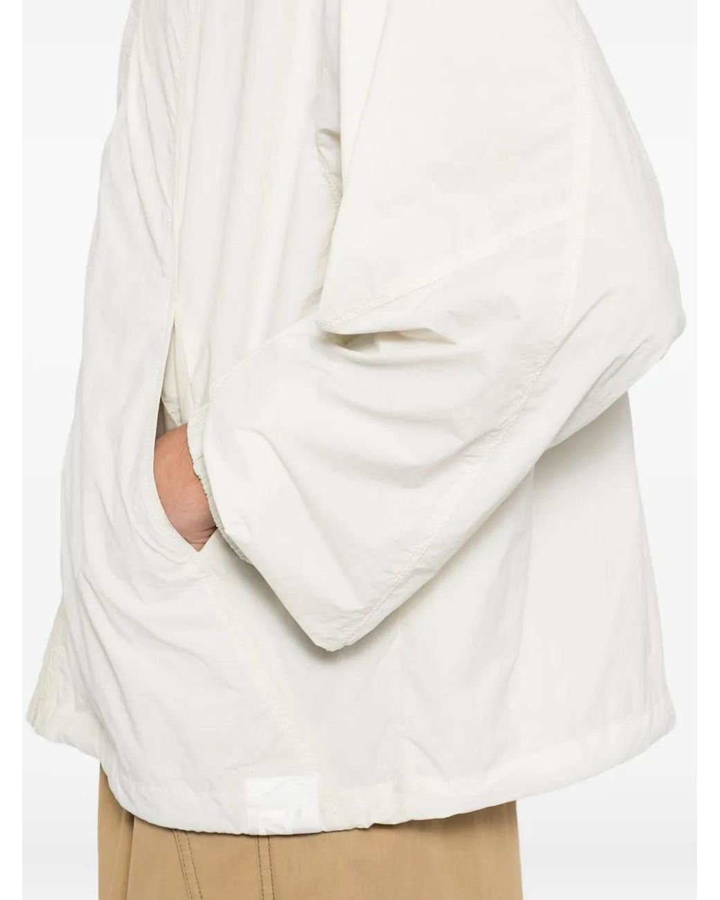 Izzue White Logo-Embroidered Jacket for men