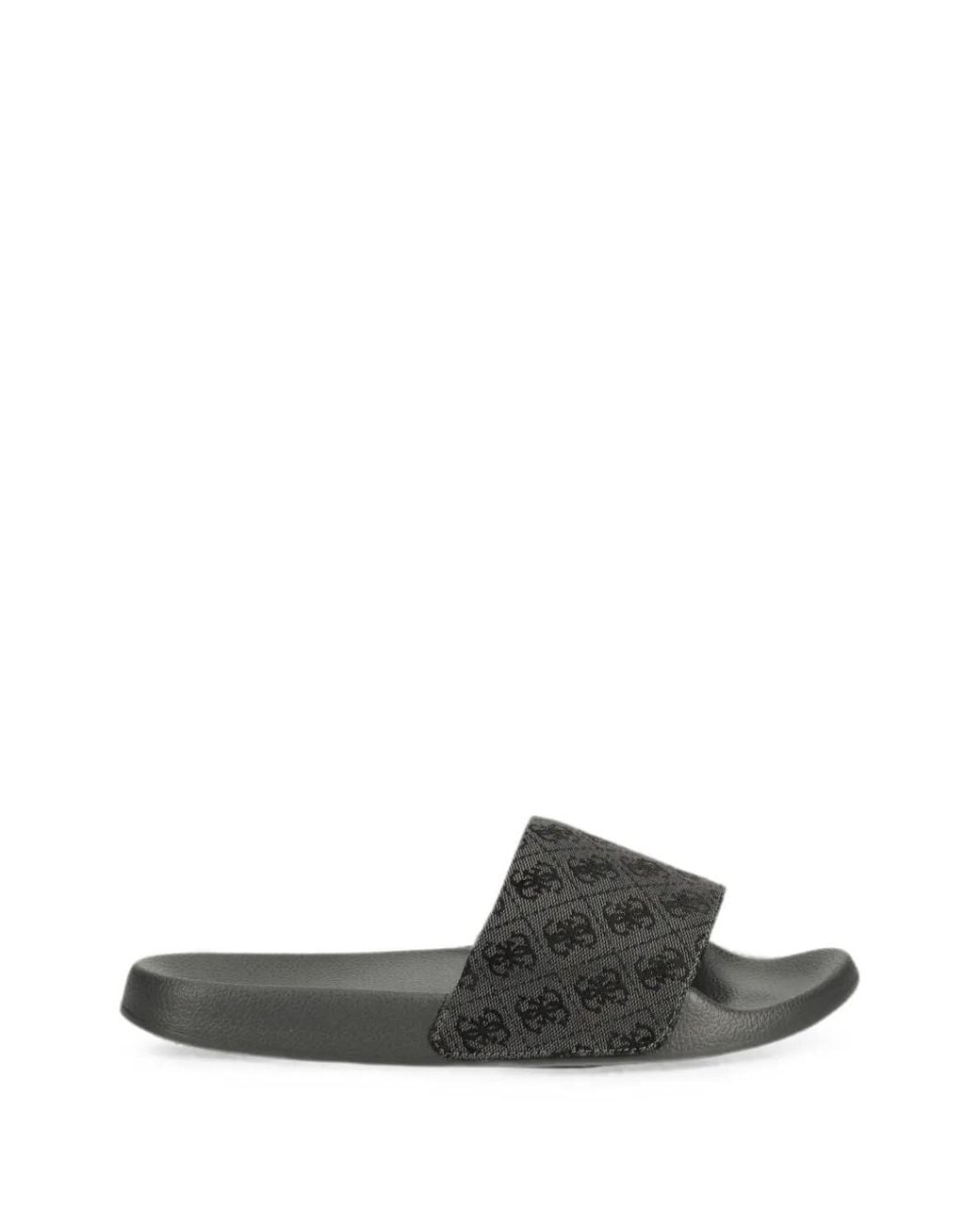 Guess Gray Tokyo 4G Logo Sliders for men