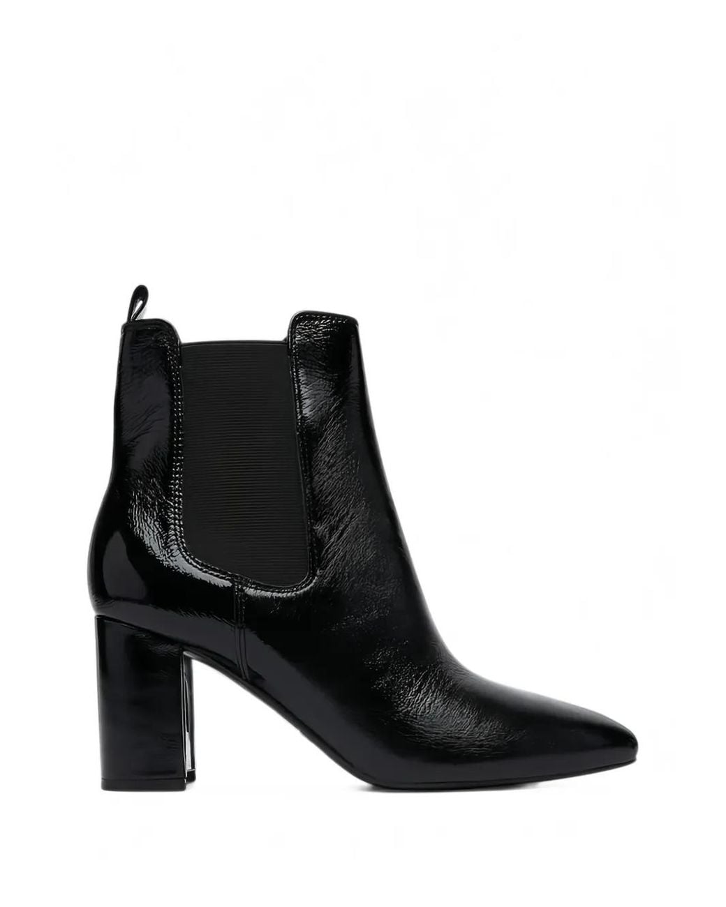 Guess Black Patent-Effect Chelsea Boots