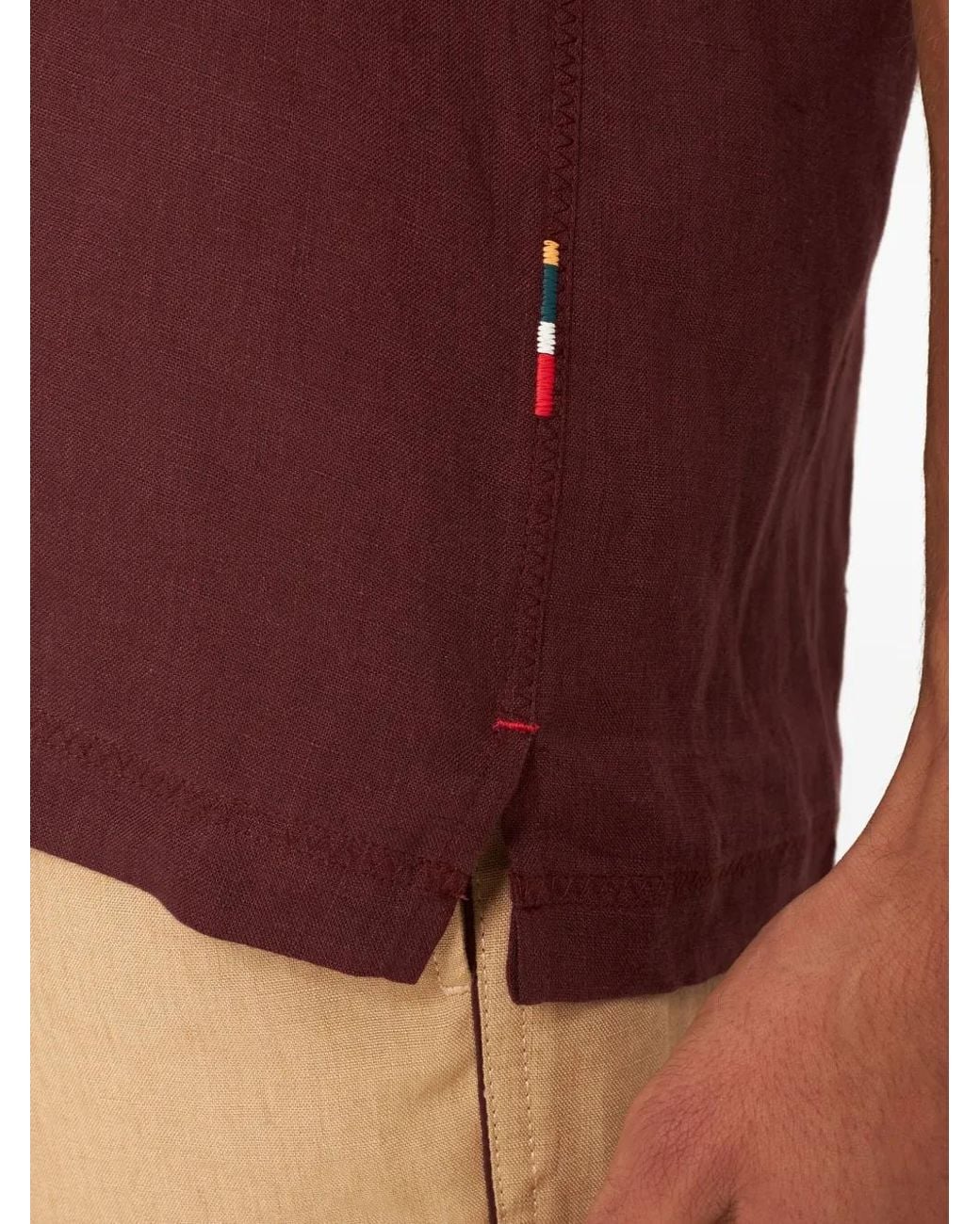 Orlebar Brown Red Maitan Shirt for men