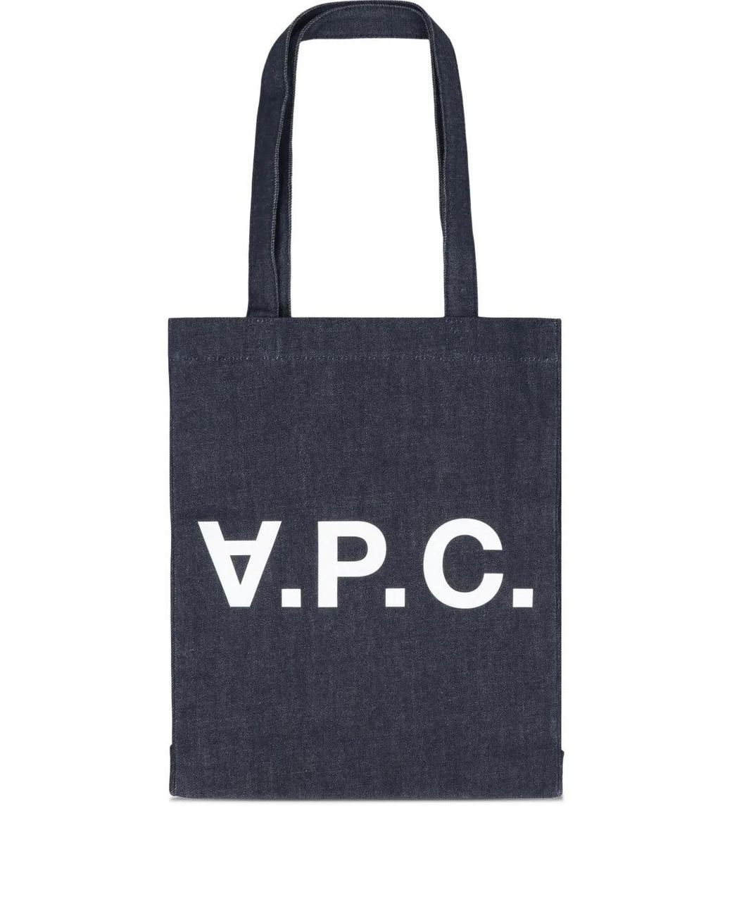 A.P.C. Blue Laure Tote Bag for men