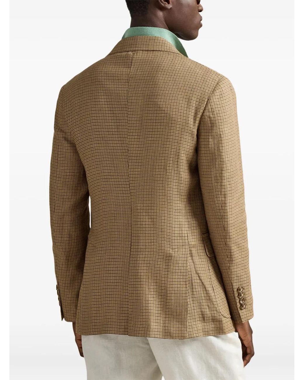 Polo Ralph Lauren Brown Polo Modern Fit Plaid Blazer for men