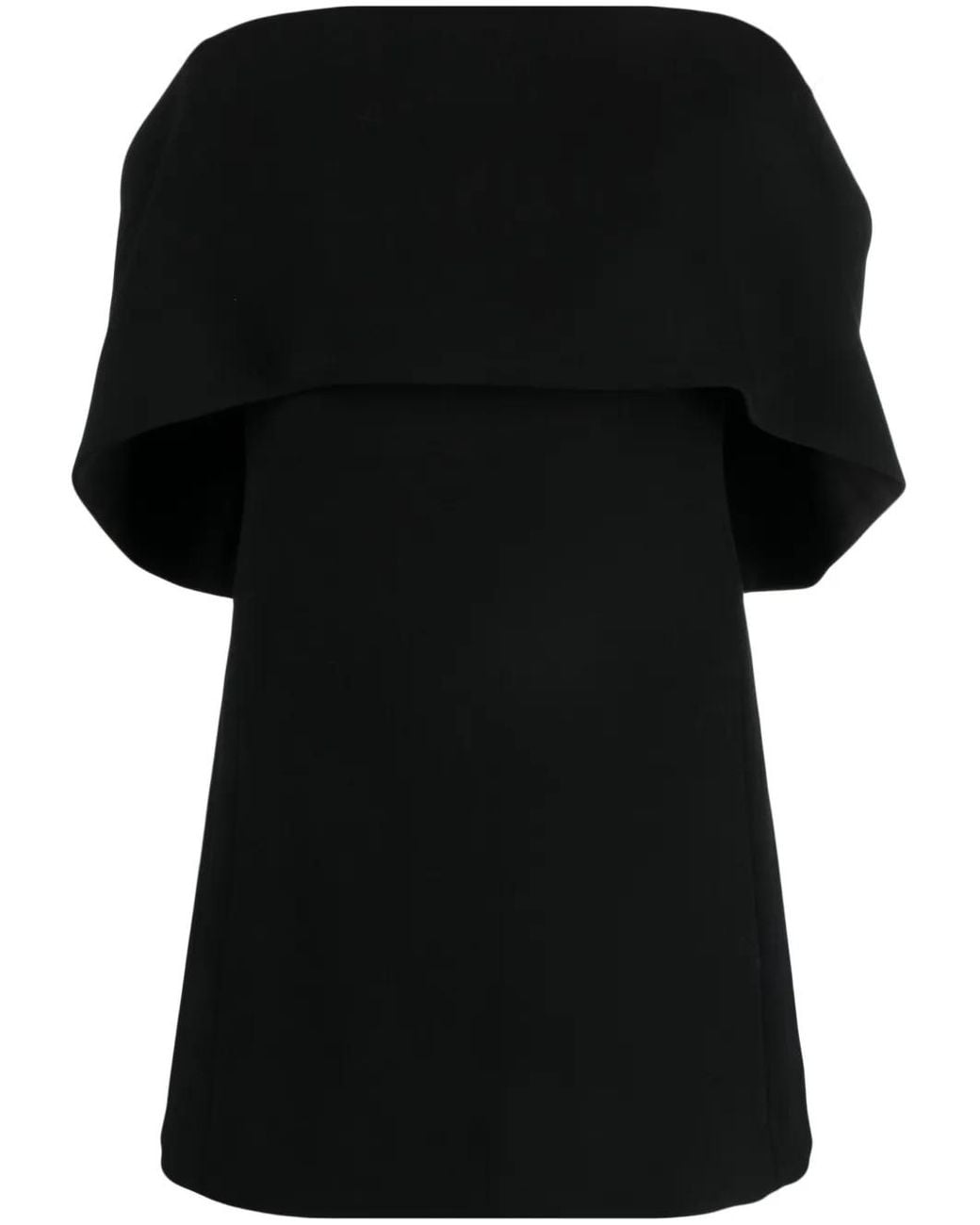 Totême Black Off-Shoulder Evening Top