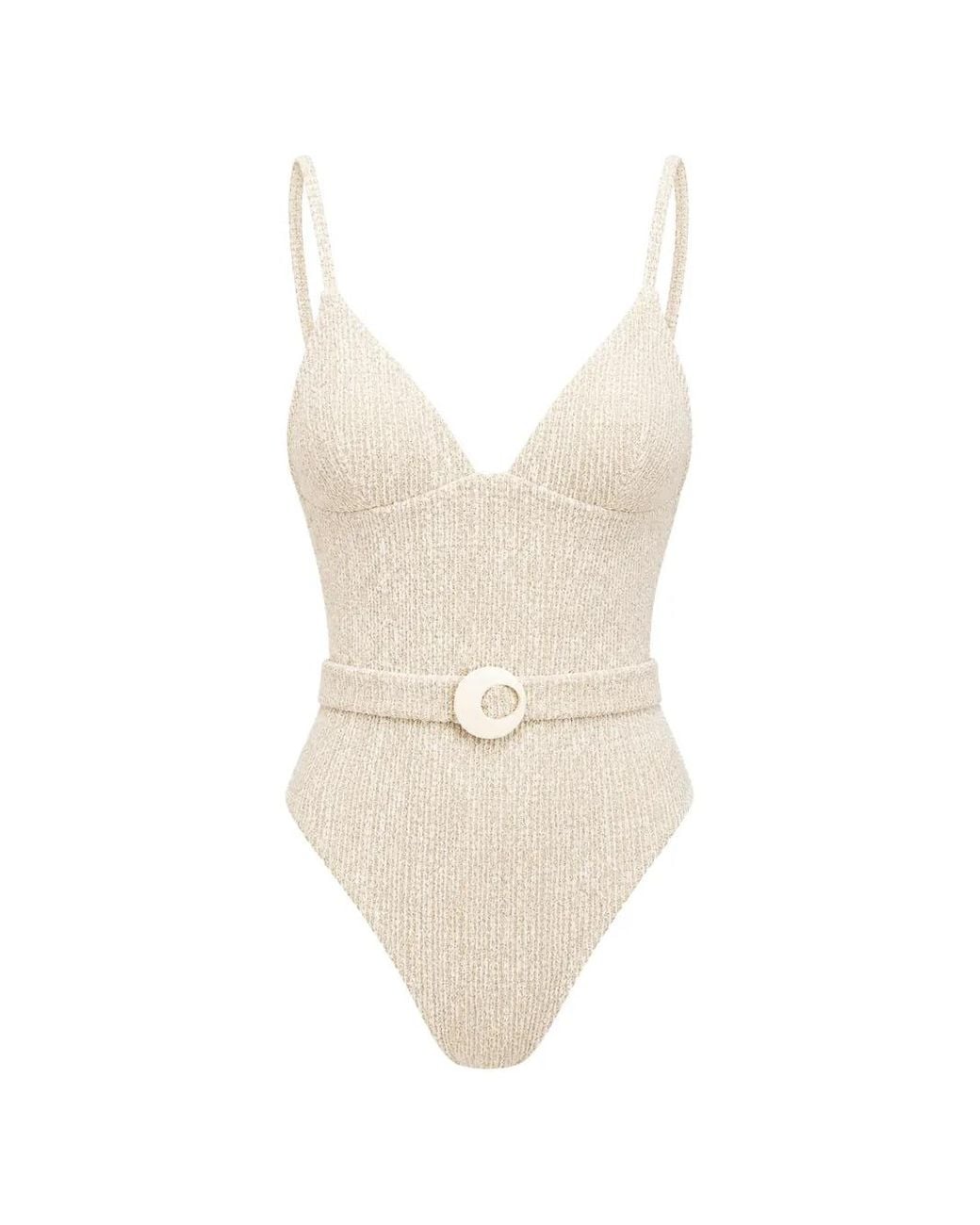 Devon Windsor Badpak Met Ceintuur in het White