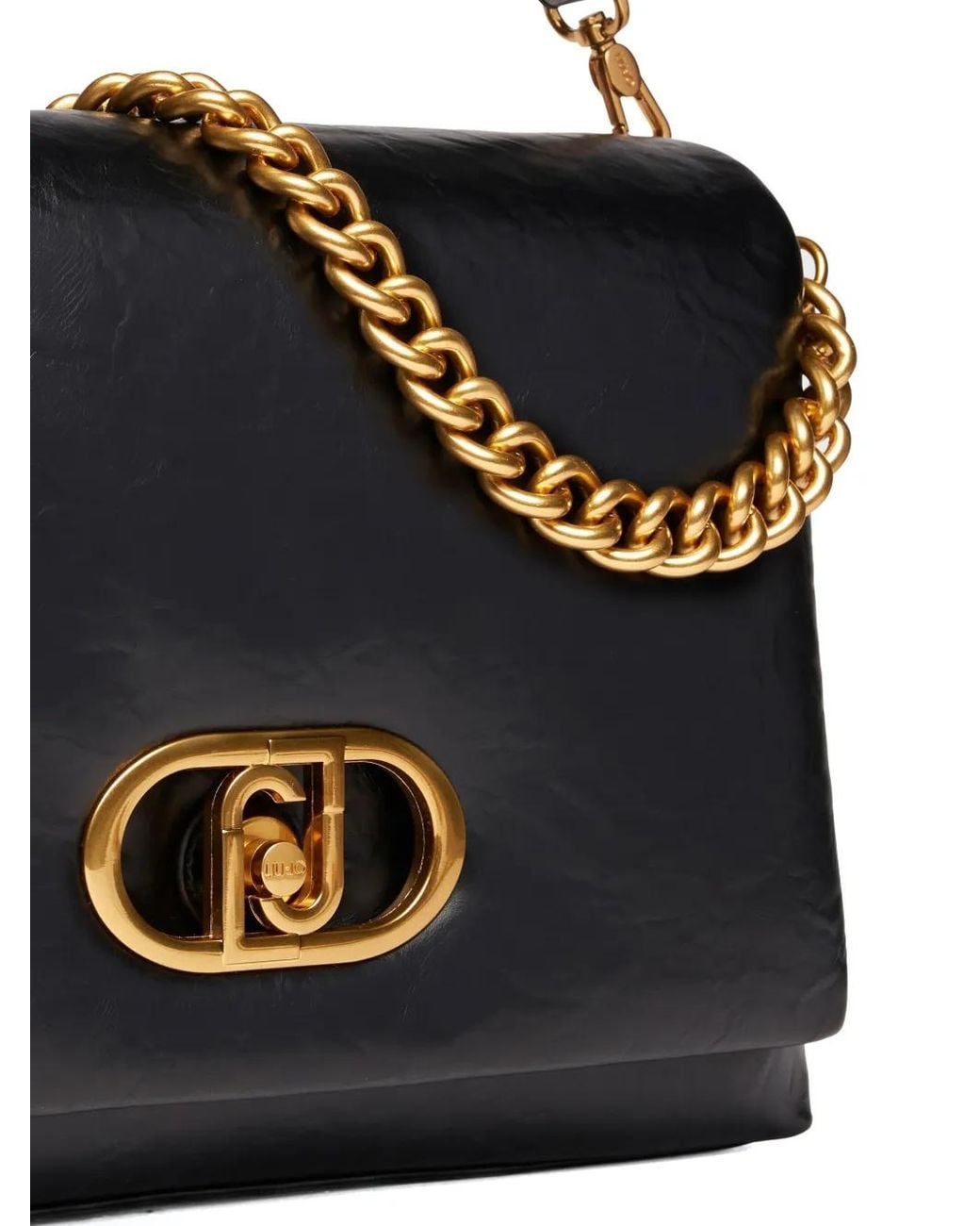 Liu Jo Black Lapuffy Shoulder Bag