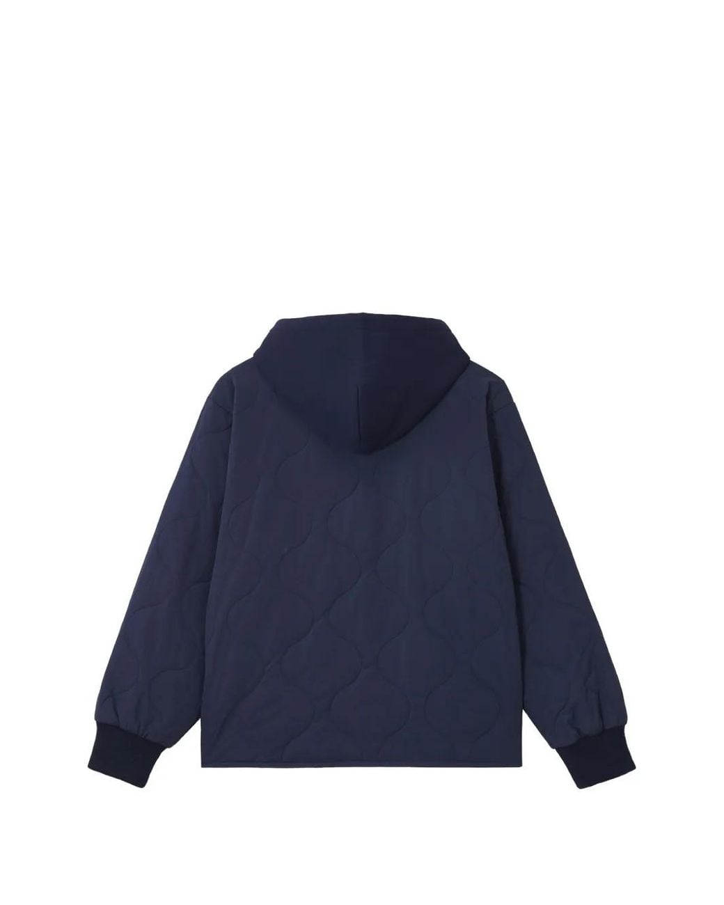 Chocoolate Blue Quilted Hooded Jacket