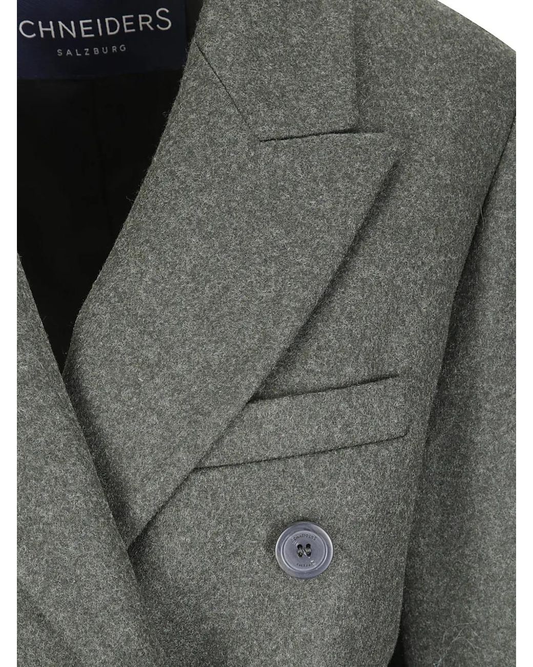 Schneiders Gray Bella Double-Breasted Coat