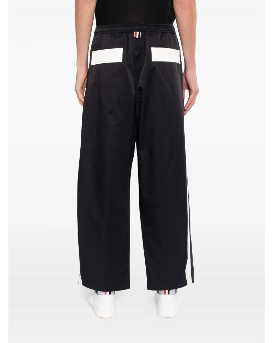 Thom Browne Gray Poly Tech Track Pants for men