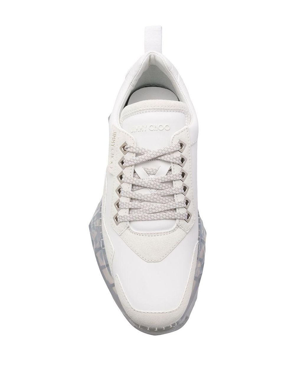 Jimmy Choo Diamond Sneakers in White for Men | Lyst