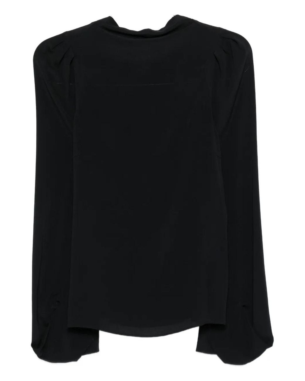 N°21 Black Puff-Sleeve Top