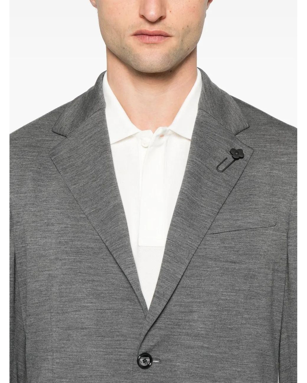 Blazer Con Botones Lardini de hombre de color Gray