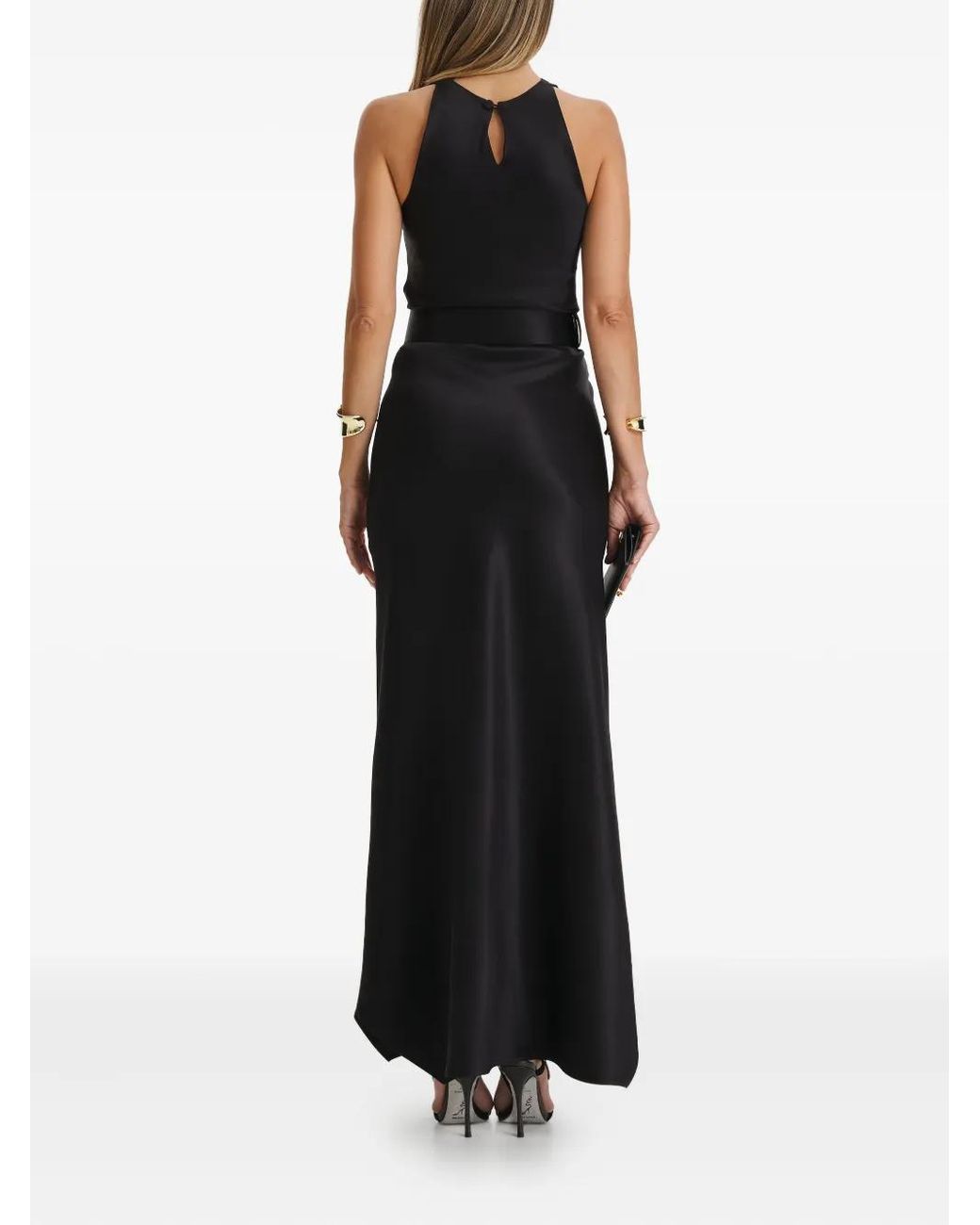 Il Volo Black Erika Belted Dress