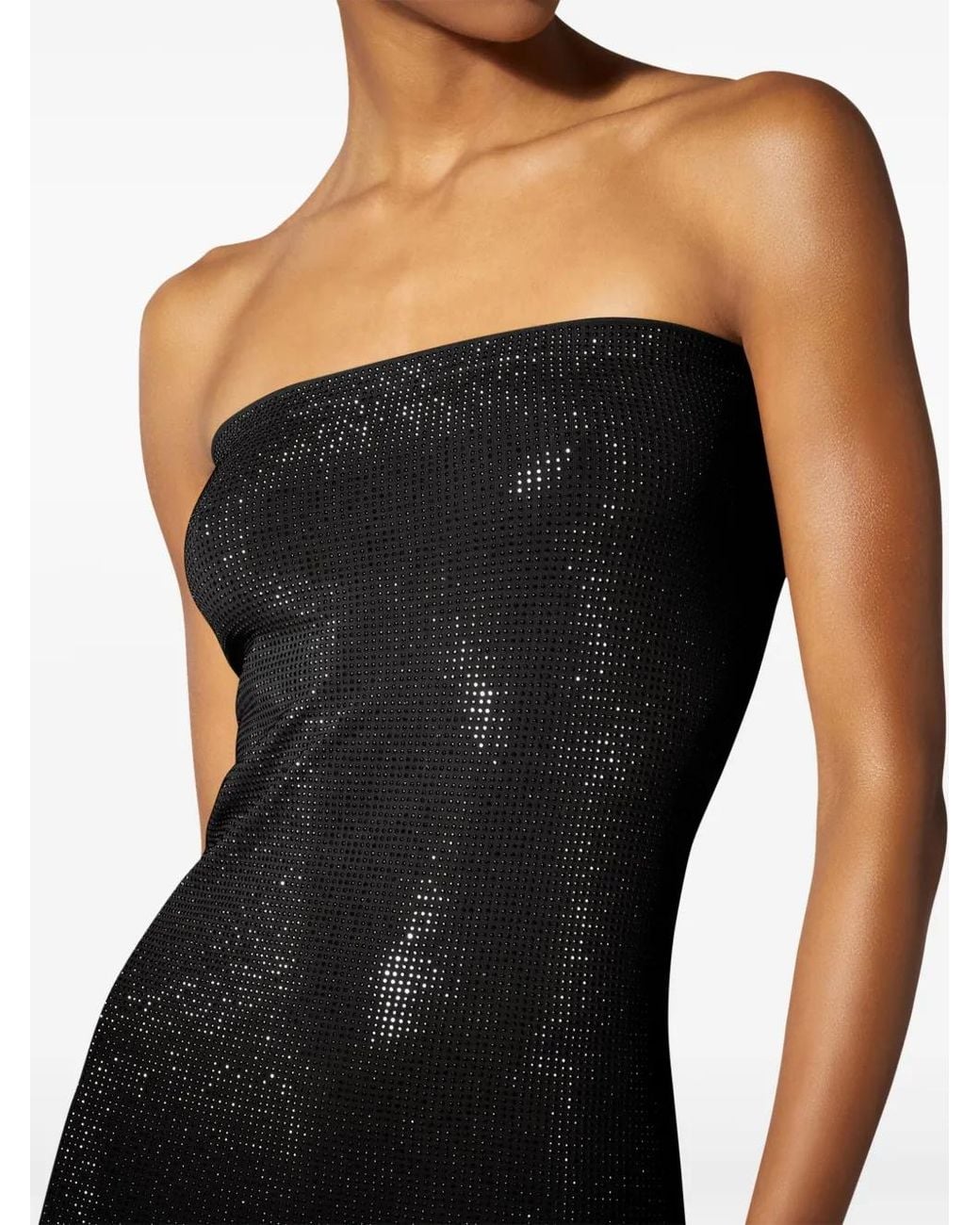 Wolford Black Liquid Metal Dress