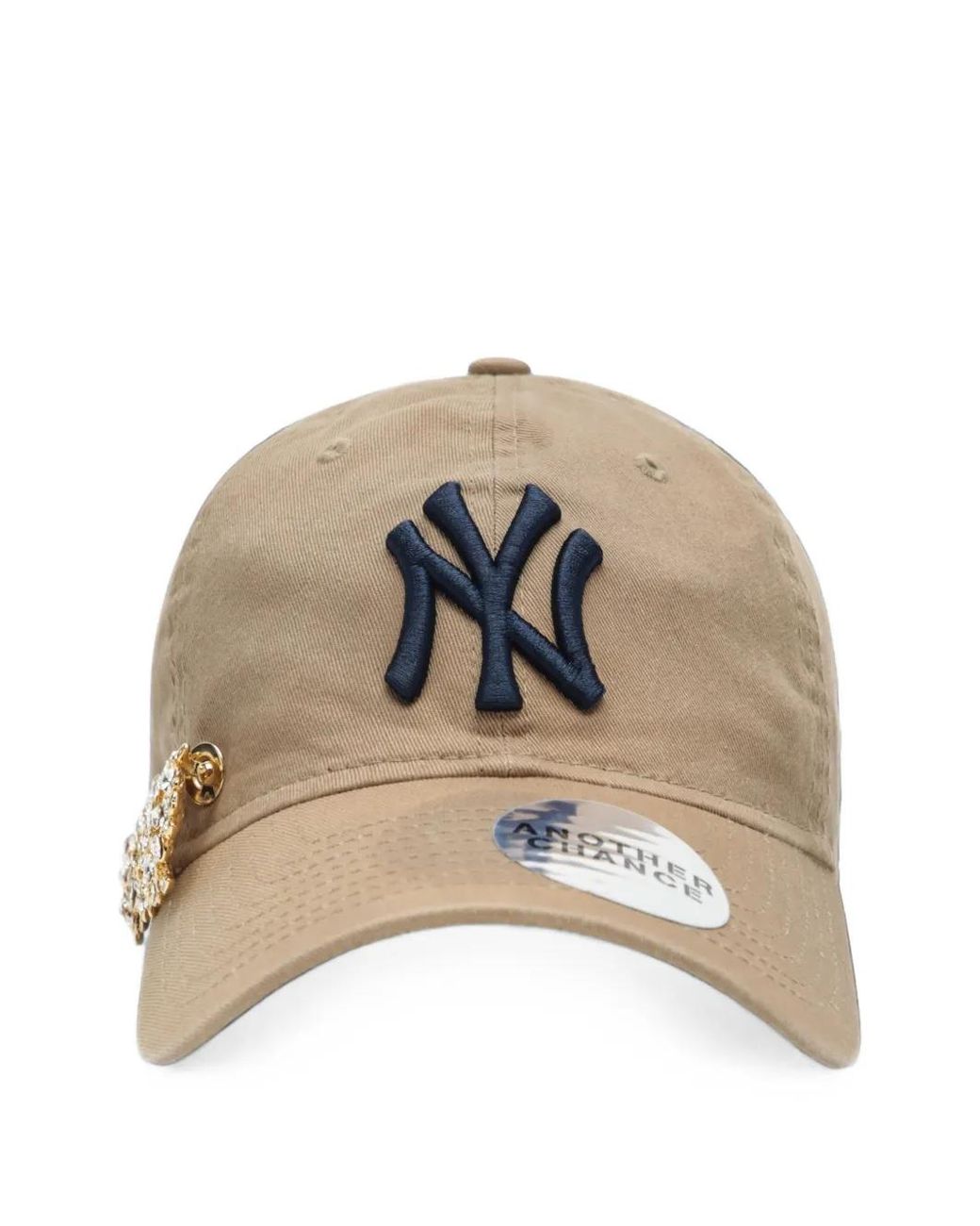 ANOTHER CHANCE Natural Crystal-Embellished Logo-Embroidered Cap for men