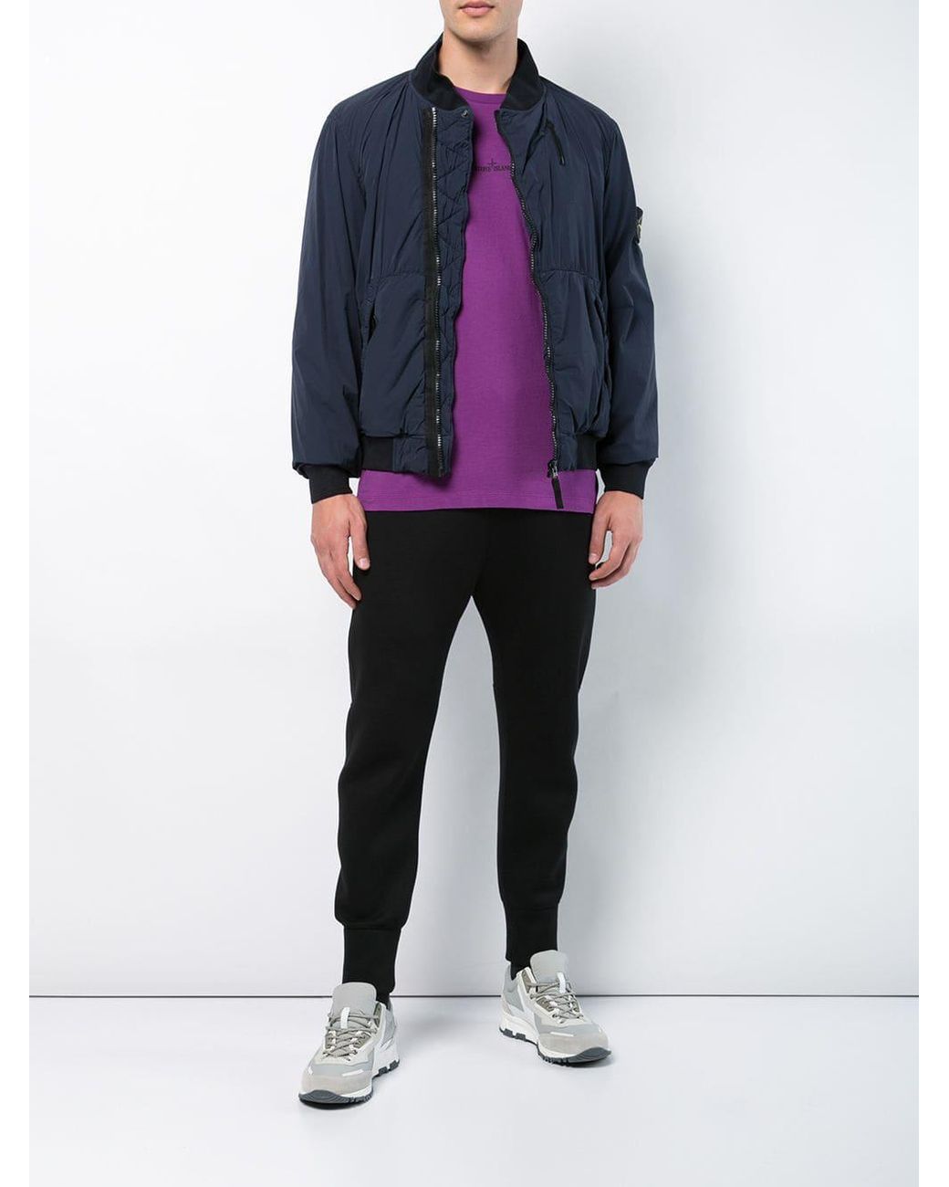 Stone Island Comfort Tech Composite Jacket in Blue for Men | Lyst