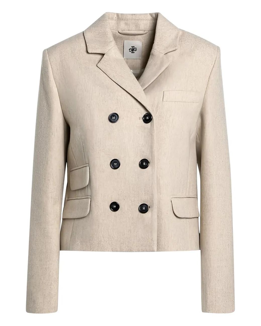 THE GARMENT Natural Double-Breasted Blazer