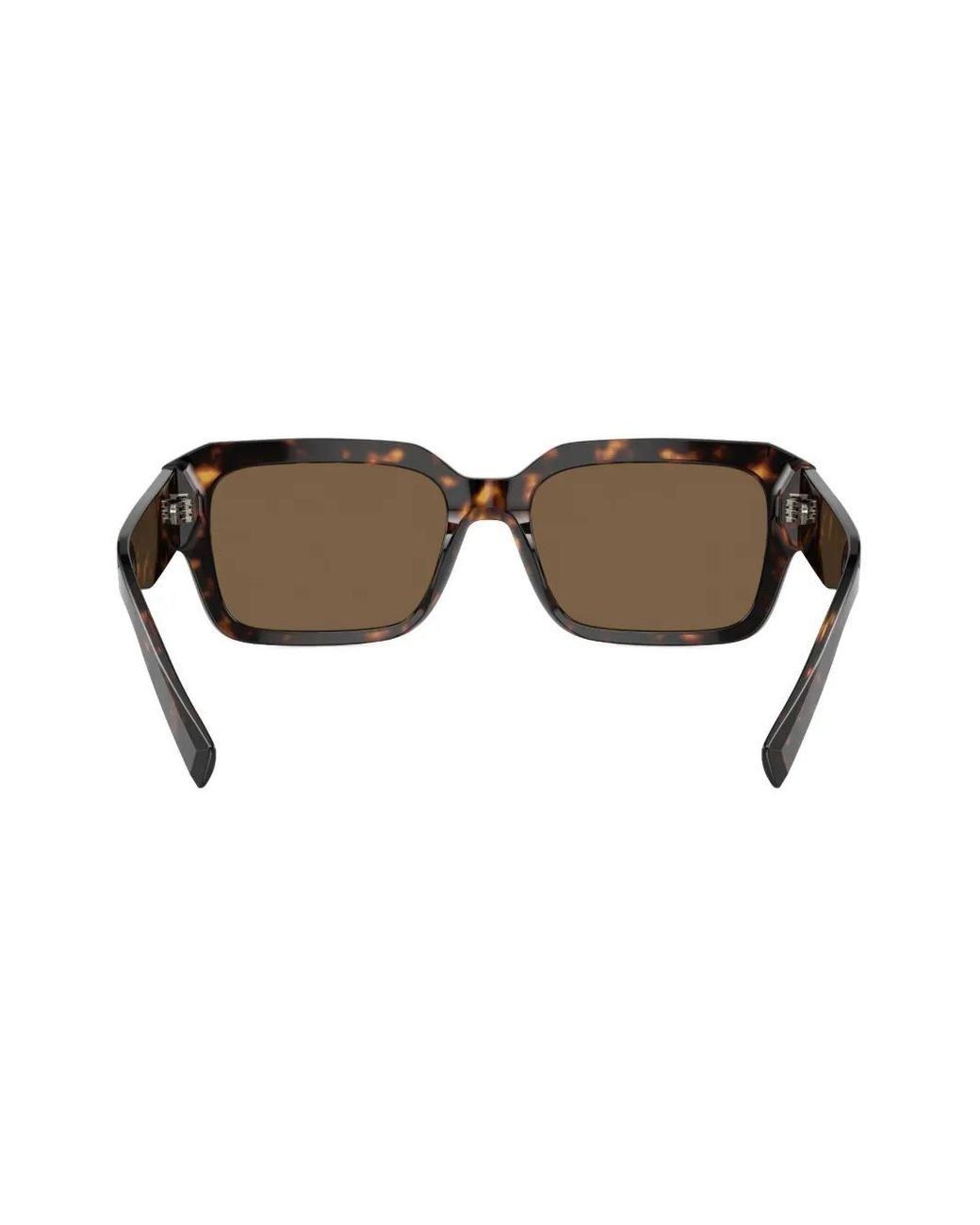 Dolce & Gabbana Brown Sharped Rectangle-Frame Sunglasses for men