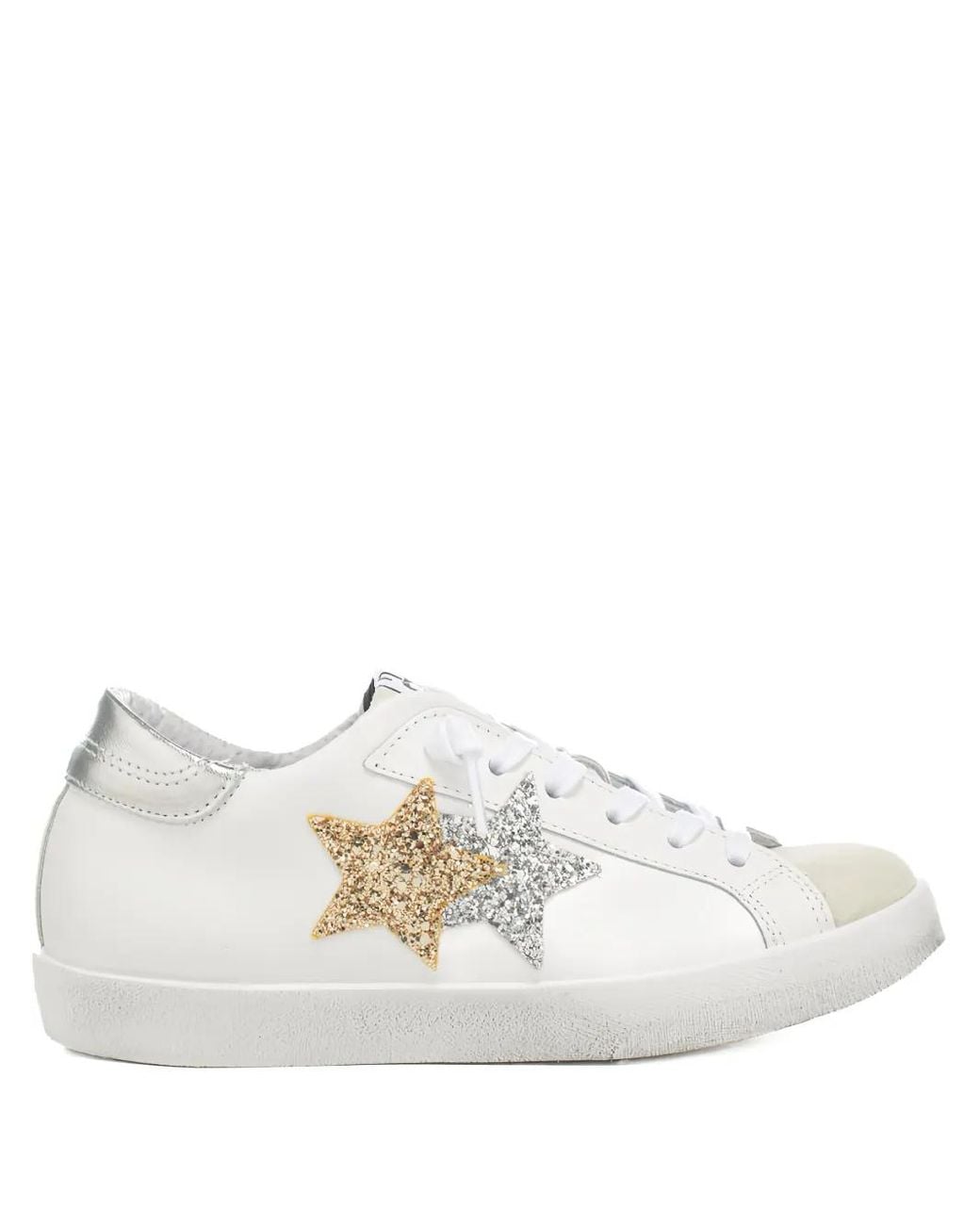 2 Star White Prime Star Sneakers
