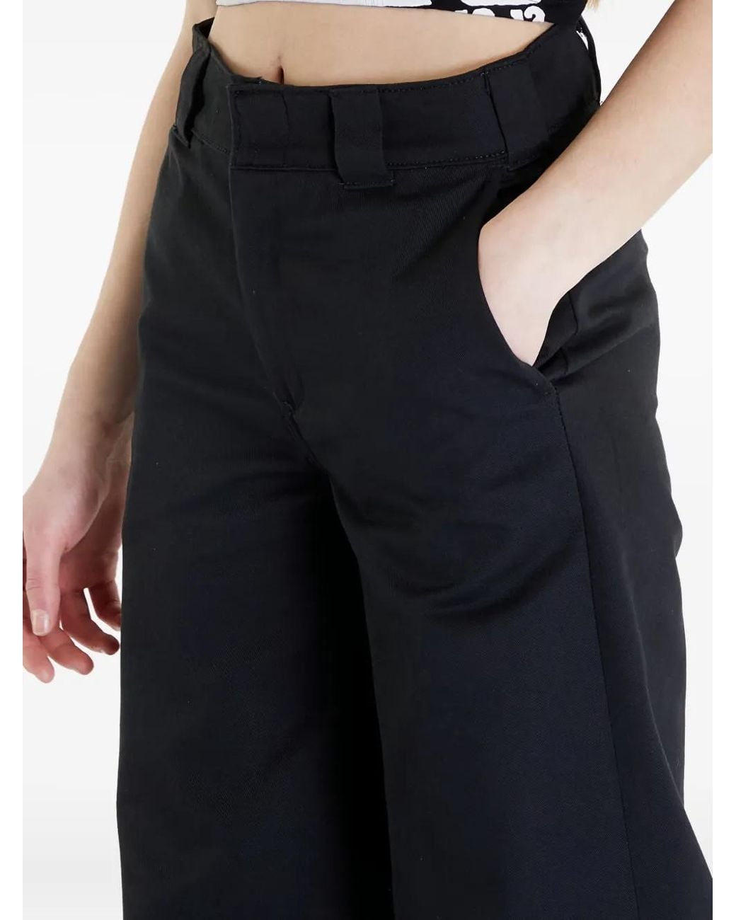 Dickies Black Wide-Leg Trousers