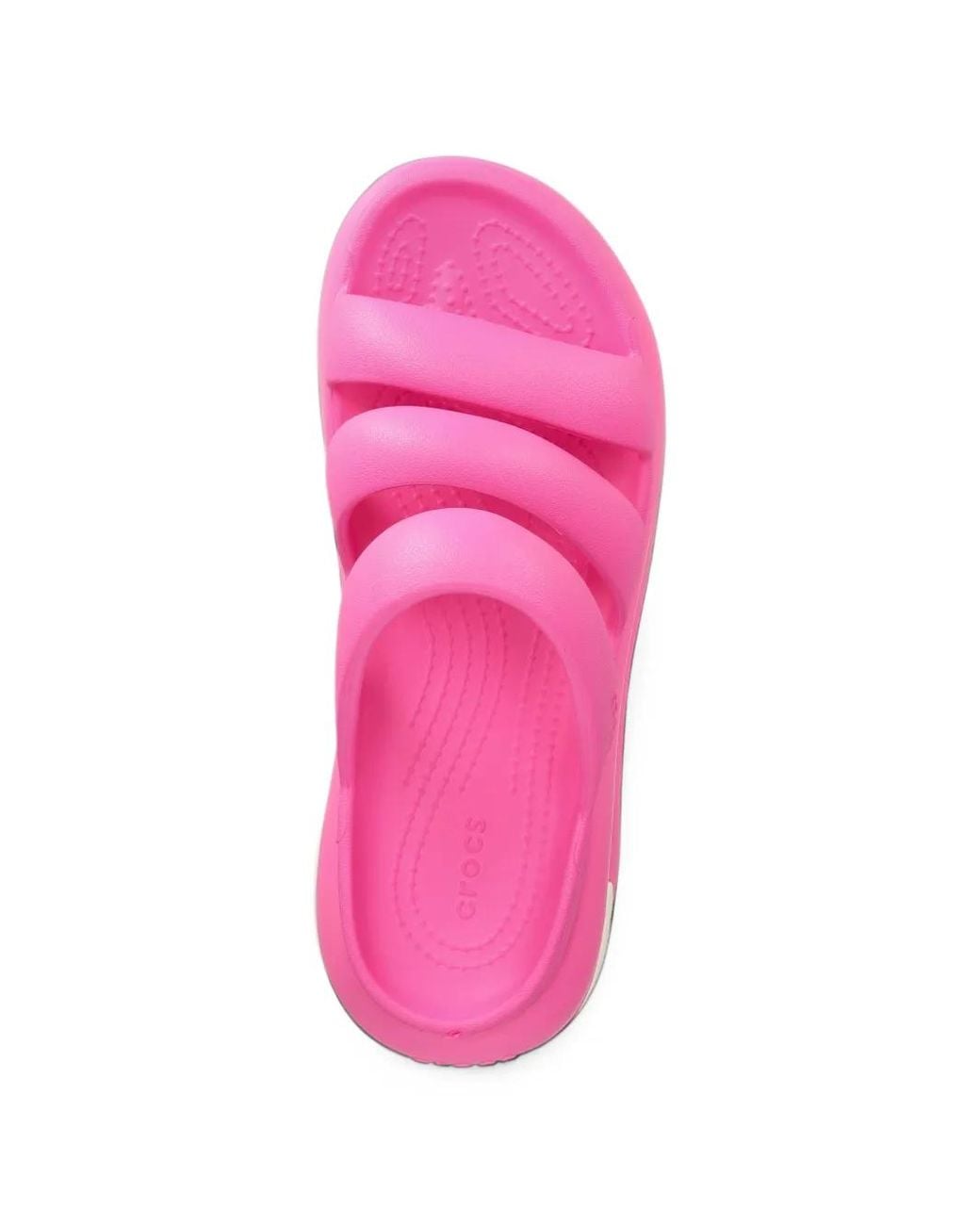 CROCSTM Pink Mega Crush Triple-Strap Platform Sandals