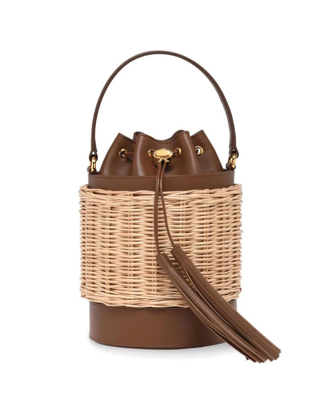 Gianvito Rossi Brown Cestino Sienna Bucket Bag