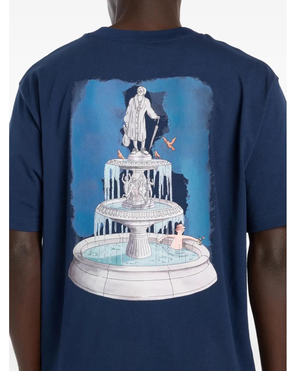 New Balance Blue T-Shirt Fountain for men