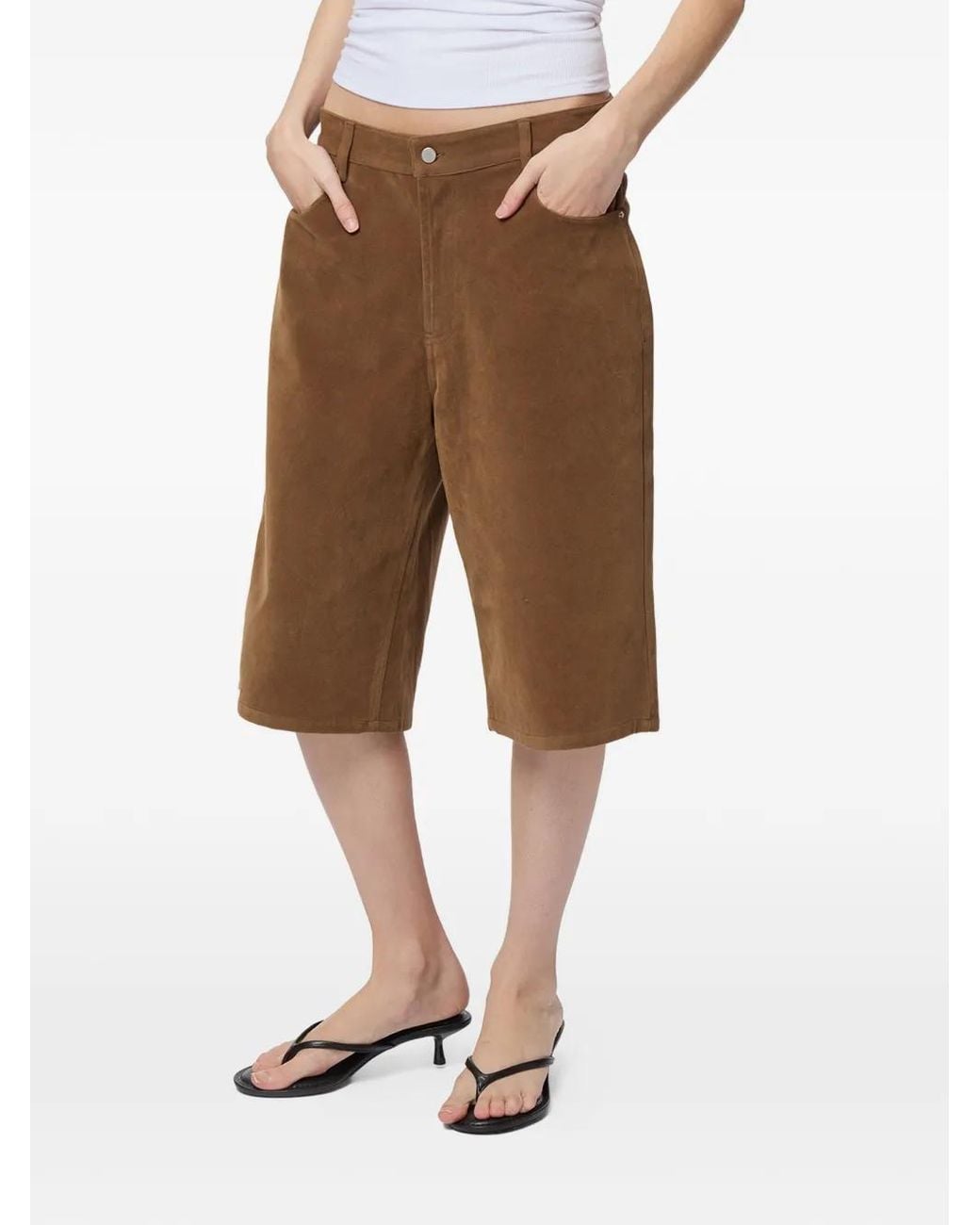 Apparis Brown Ren Bermuda Shorts
