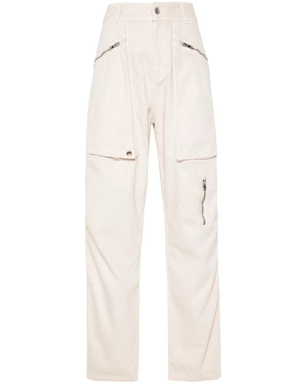 Isabel Marant Natural Jolande Straight-Leg Jeans