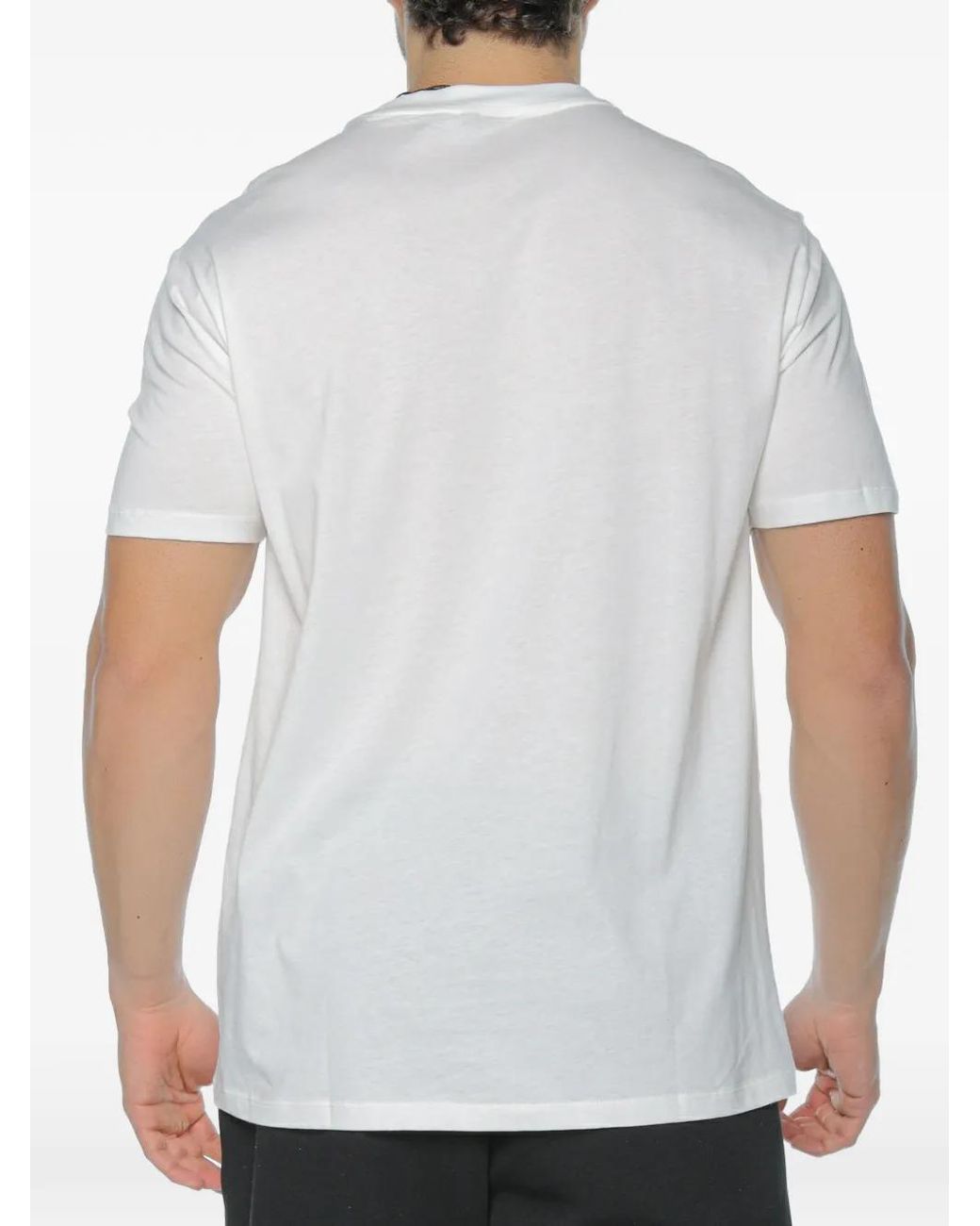 ARMANI EXCHANGE Gray Graphic-Print T-Shirt for men