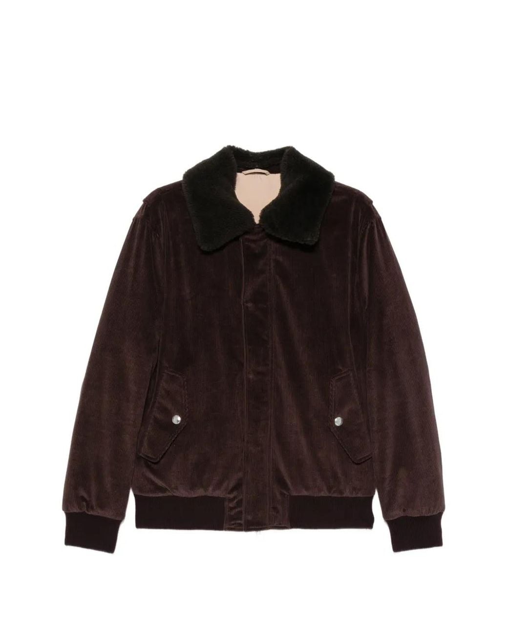 Eleventy Brown Corduroy-Effect Jacket for men