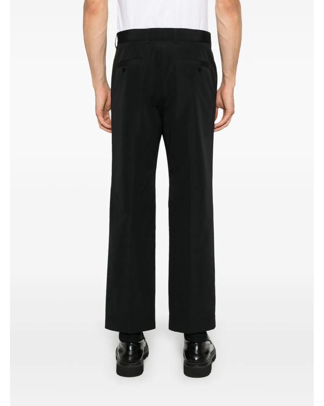 Gucci Black Cotton Blend Trousers for men