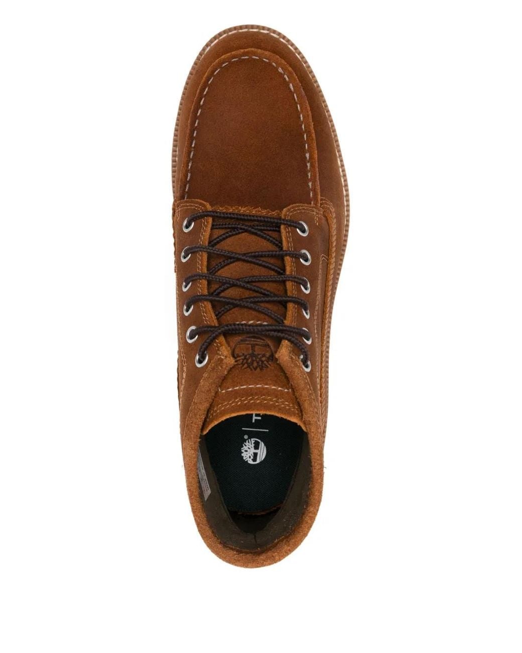 Timberland Brown High-Top Leather Sneakers for men