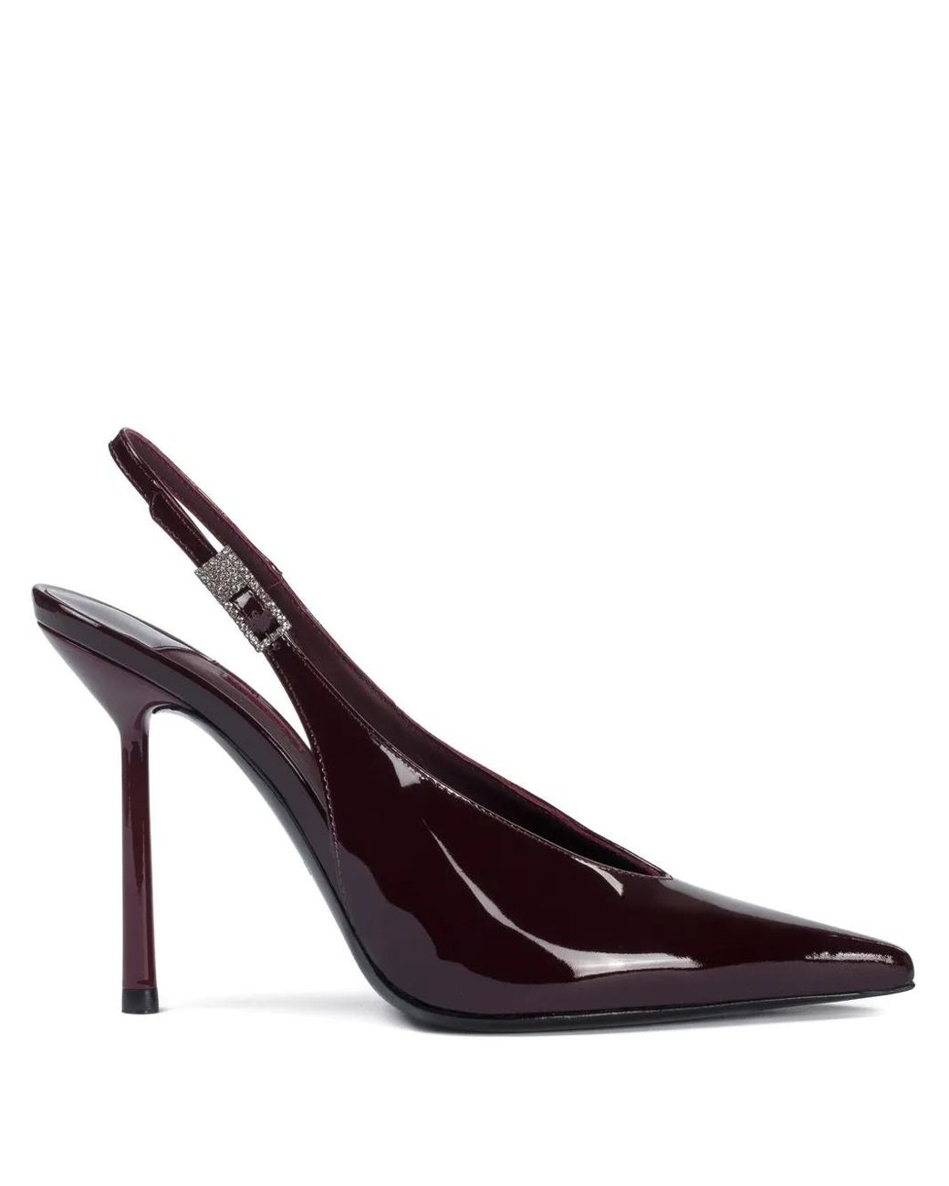 Le Silla Purple 100Mm Clivage Slingback Crystal-Embellished Pumps