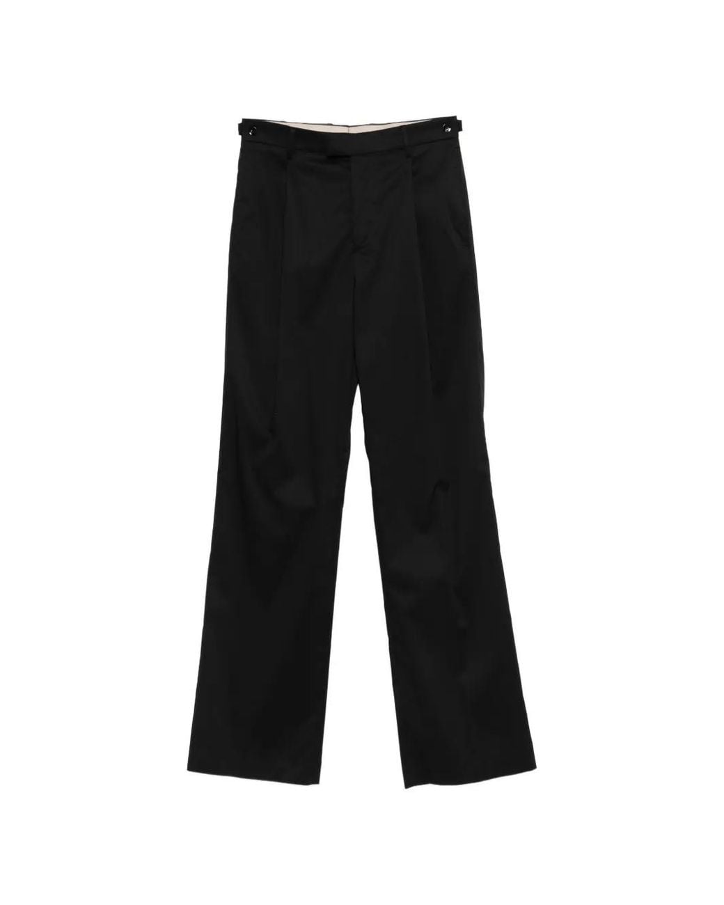 Berwich Black Simona 1P Pleated Trousers