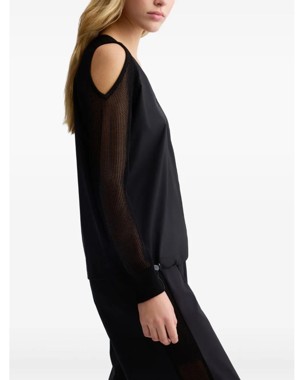 Liu Jo Black Cut-Out Sweatshirt