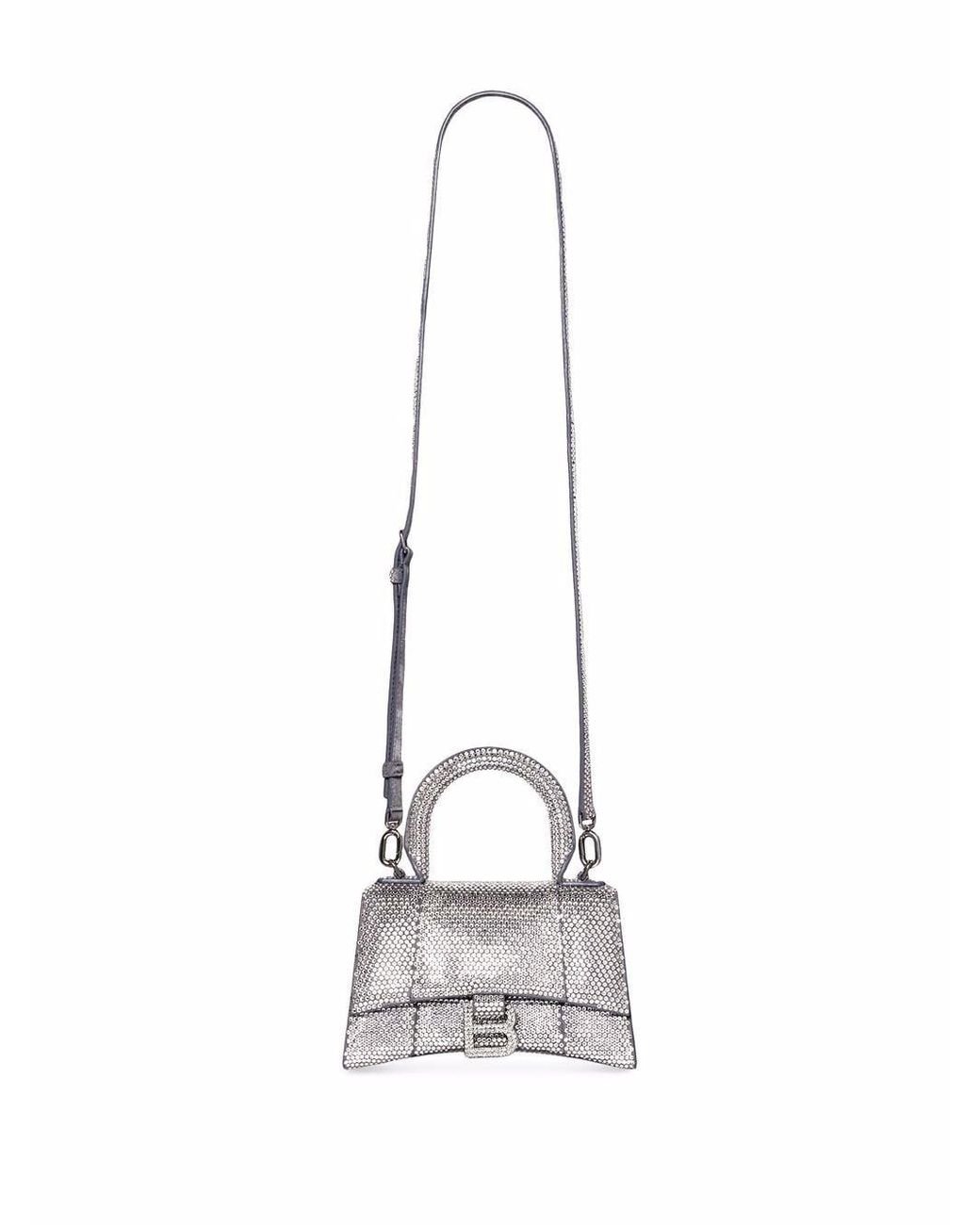 Balenciaga Hourglass crystalembellished Mini Bag  Farfetch