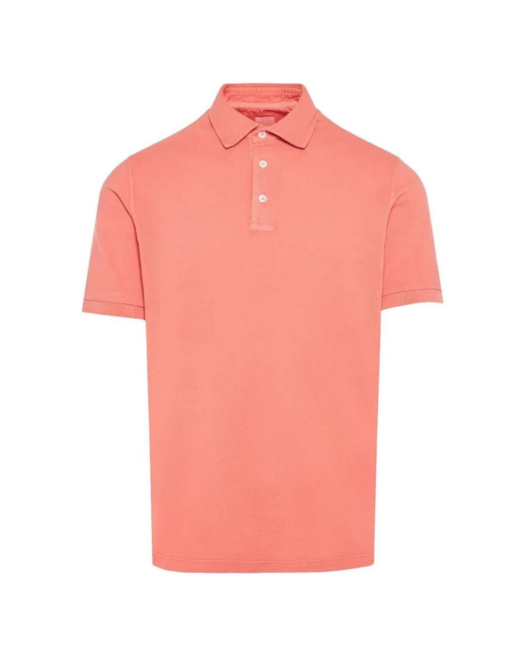 Fedeli Pink North Buttoned Polo Shirt for men