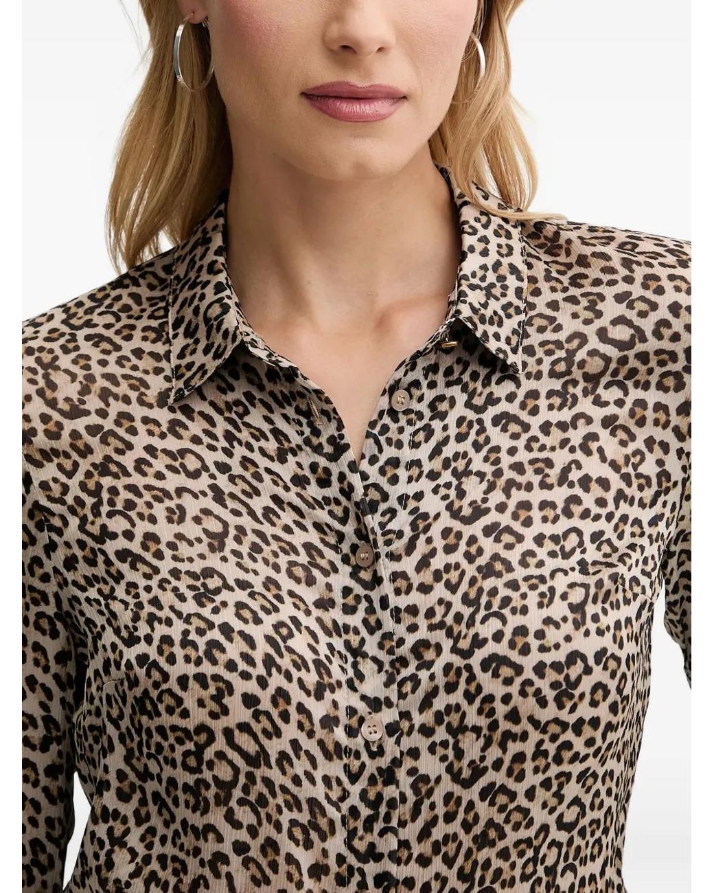 Guess Gray Chiffon Shirt