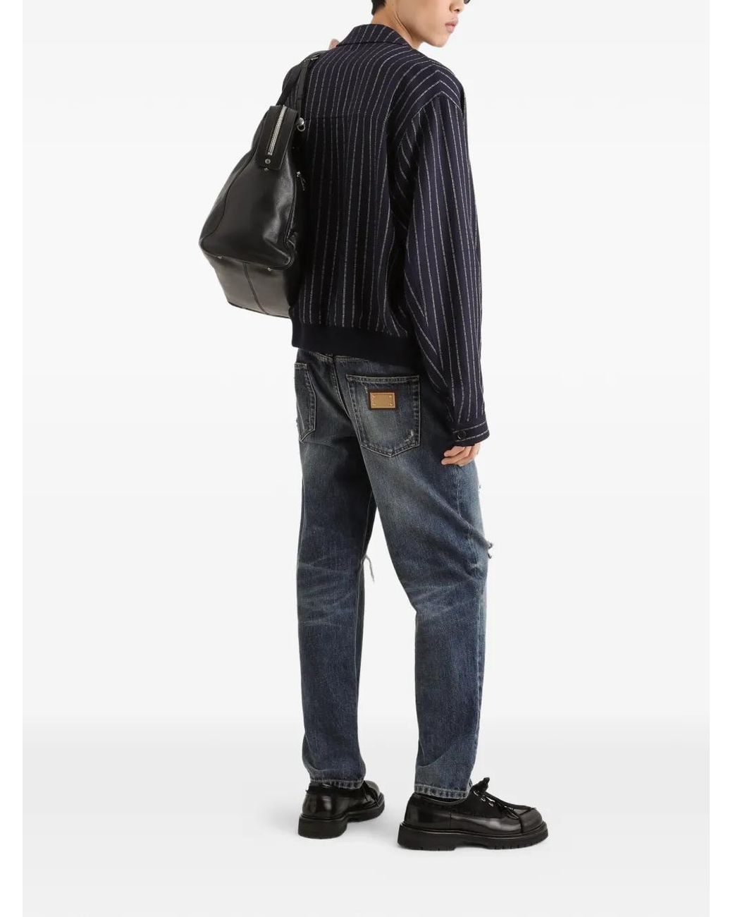 Dolce & Gabbana Blue Denim Trousers for men