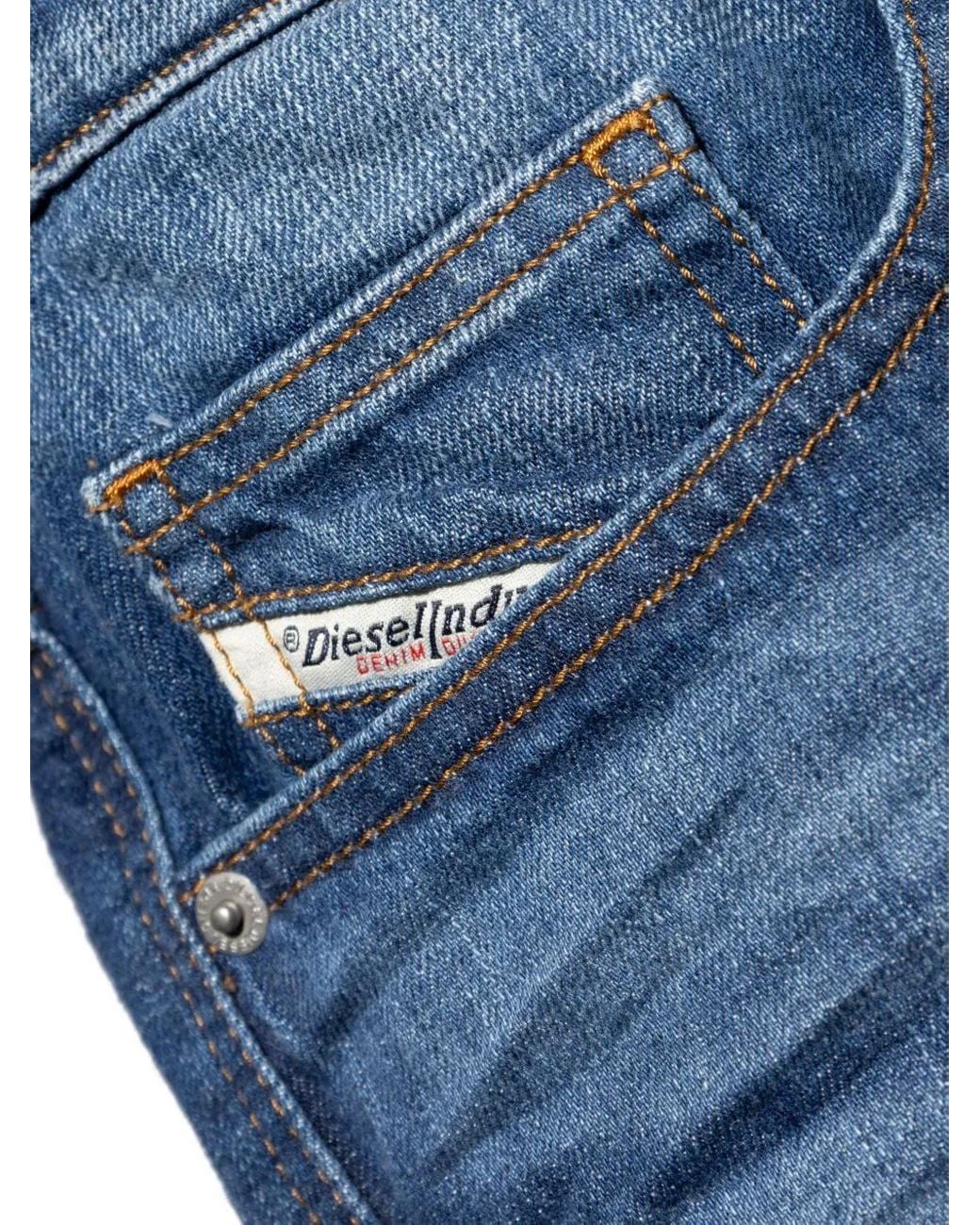 DIESEL Blue Regular Denim Shorts for men