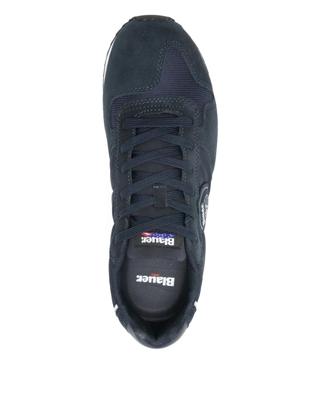Baskets À Patch Logo Blauer pour homme en coloris Blue