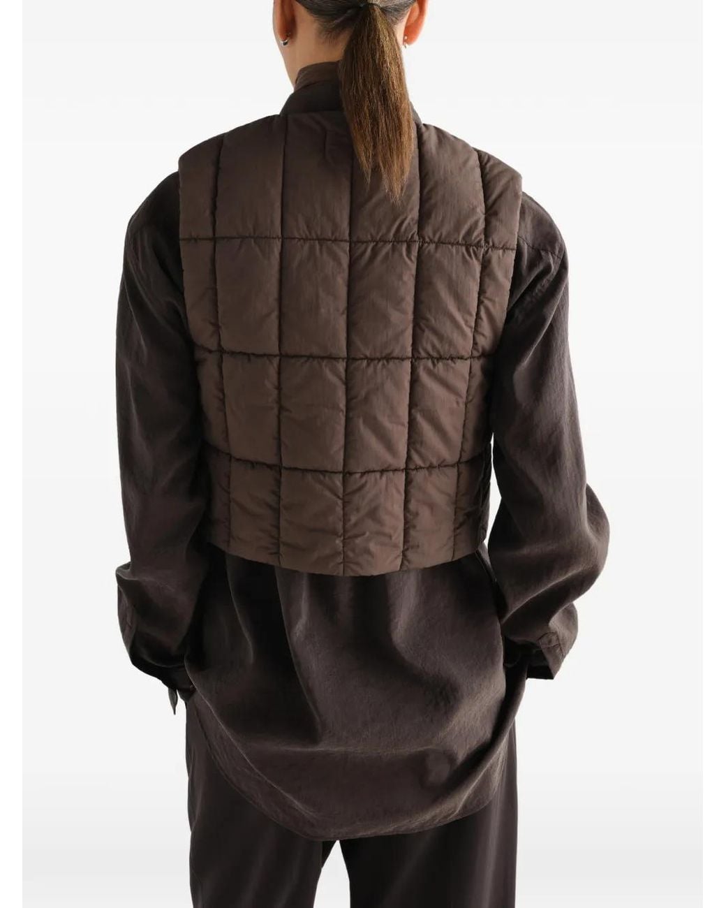 Lemaire Brown Padded Vest
