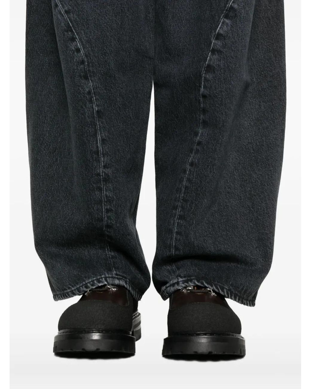 Agolde Gray Panelled Jeans for men