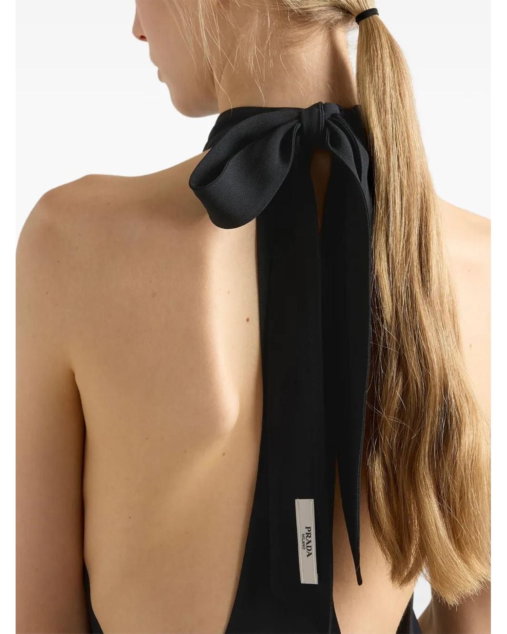 Prada Black Sablé Dress