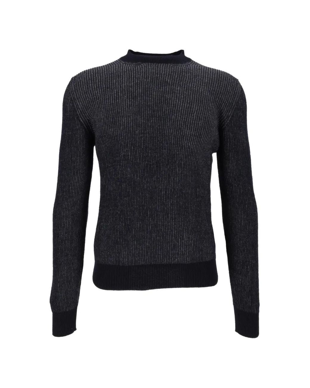 Circolo 1901 Gerippter Strickpullover in Blue für Herren